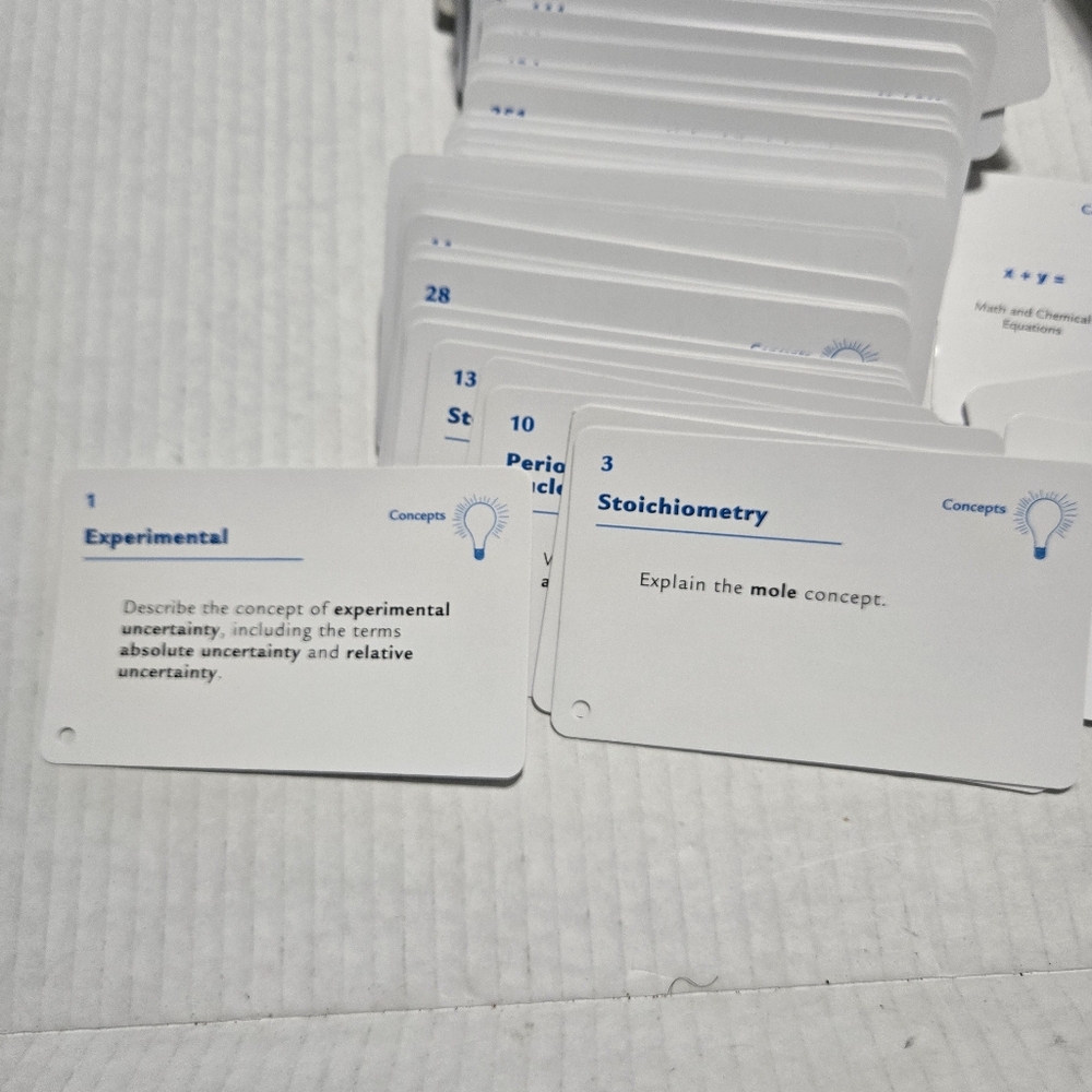 Barron's AP Chemistry Flash Cards Box Set - Picture 6 of 16